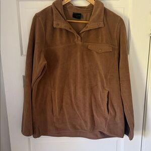 Women’s Brown Fleece Pullover